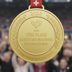 Médaille 1ère place Massage International 2024